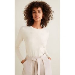Mango - Sweter Puntoray. Szare swetry klasyczne damskie Mango, m, z dzianiny, z okrągłym kołnierzem. W wyprzedaży za 69,90 zł.