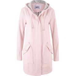 Kurtka parka softshell z kapturem bonprix pastelowy jasnoróżowy melanż. Różowe kurtki damskie bonprix, melanż, z softshellu. Za 89,99 zł.