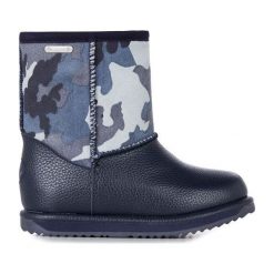Emu Śniegowce dziecięce Commando Trigg Blue Camo. Niebieskie śniegowce chłopięce EMU, bez zapięcia. Za 350,00 zł.