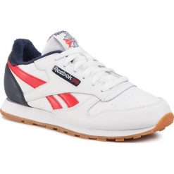 Buty Reebok - Classic Leather EG5751 White/Conavy/Radred. Białe półbuty dziewczęce Reebok, na sznurówki. Za 249,00 zł.