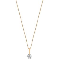 Piękny Złoty Wisiorek - złoto 585, Brylant 0,10ct. Żółte zawieszki damskie W.KRUK, z brylantem, złote. Za 1290,00 zł.