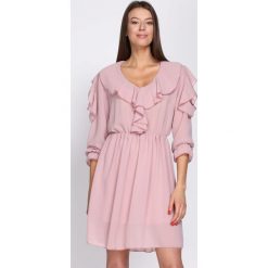 Różowa Sukienka Cheeky. Czerwone sukienki hiszpanki Born2be, uniwersalny, mini. Za 79,99 zł.