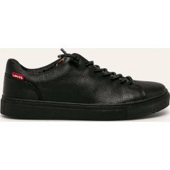 Levi's - Buty. Czarne buty sportowe damskie Levi's®, bez wzorów, ze skóry, sportowe. W wyprzedaży za 229,90 zł.