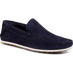 Mokasyny GOE - FF1N3059 Navy. Niebieskie mokasyny męskie GOE, na co dzień, bez wzorów, ze skóry, eleganckie, bez zapięcia. Za 329,00 zł.