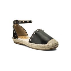 JENNY FAIRY WS56700-15 Czarny. Czarne espadryle damskie Jenny Fairy, bez wzorów, ze skóry ekologicznej, bez obcasa. Za 79,99 zł.