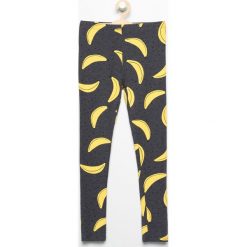 Legginsy dziewczęce: Legginsy z kolorowym nadrukiem – Szary