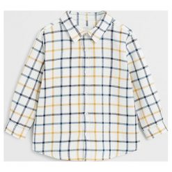 Mango Kids - Koszula dziecięca Vasco 80-104 cm. Białe koszule chłopięce z bawełny, casualowe, długie. Za 59,90 zł.