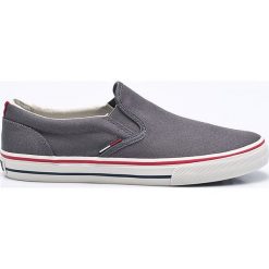 Tommy Jeans - Tenisówki. Szare trampki męskie marki Tommy Jeans, bez wzorów, z jeansu, bez zapięcia. Za 299,90 zł.
