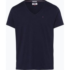 Tommy Jeans - T-shirt męski, niebieski. Niebieskie t-shirty męskie Tommy Jeans, s, bez wzorów, z bawełny, bez kołnierzyka. Za 99,95 zł.