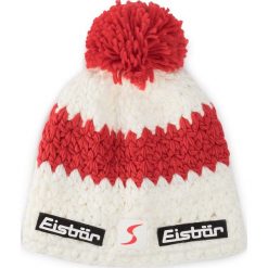 Czapka EISBÄR - Bennet Pompon 77079 300. Czerwone czapki męskie Eisbär, z materiału. W wyprzedaży za 139,00 zł.