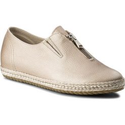 Espadryle SPIFFY - A-71007-40 Nude 074. Brązowe espadryle damskie marki Spiffy, ze skóry, na płaskiej podeszwie. W wyprzedaży za 229,00 zł.