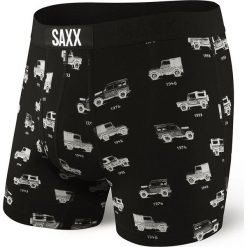 Bokserki męskie SAXX Ultra Jeepster. Czarne bokserki męskie marki Saxx, z wiskozy. Za 110,99 zł.
