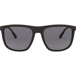 Emporio Armani - Okulary 0EA4124. Czarne okulary przeciwsłoneczne męskie marki Emporio Armani, z materiału. Za 499,90 zł.