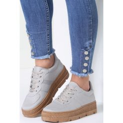 Szare Creepersy Riparian Rights. Szare buty sportowe damskie marki vices, na imprezę, bez wzorów, na wysokim obcasie, na platformie, na sznurówki. Za 69,99 zł.