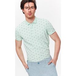 Koszulki polo: T-SHIRT POLO MĘSKI Z NADRUKOWANYM WZOREM
