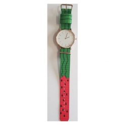 Zegarek GSM City Unisex 22656 Arbuz zielono-czerwony. Czerwone zegarki męskie marki GSM City. Za 19,99 zł.
