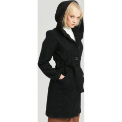 Czarny Płaszcz Ladies Up. Czarne płaszcze damskie pastelowe other, na jesień, m. Za 169,99 zł.