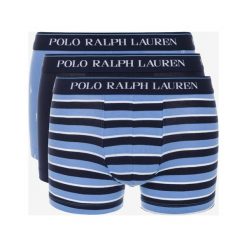 Polo Ralph Lauren 3-pack Bokserki Niebieski. Niebieskie bokserki męskie Polo Ralph Lauren, w paski, z elastanu. Za 197,95 zł.