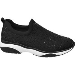 Sneakersy damskie Venice czarne. Czarne sneakersy damskie marki Venice, z materiału. Za 139,90 zł.