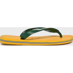 Havaianas - Japonki. Żółte klapki damskie Havaianas, bez wzorów, z gumy, bez obcasa, na obcasie. W wyprzedaży za 69,90 zł.