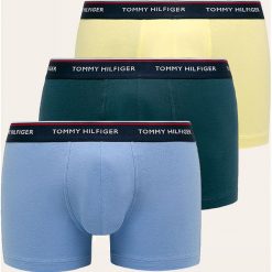 Tommy Hilfiger - Bokserki (3-Pack). Niebieskie bokserki męskie TOMMY HILFIGER, bez wzorów, z elastanu. W wyprzedaży za 139,90 zł.