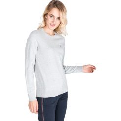 Tommy Hilfiger Taly Sweter Szary. Szare bluzy damskie TOMMY HILFIGER, s, bez wzorów, z bawełny, bez rękawów, bez kaptura. Za 498,95 zł.