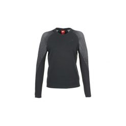 Bluzy Nike TECH FLEECE CREW. Czarne bluzy damskie Nike, s, bez wzorów, bez rękawów, bez kaptura. W wyprzedaży za 567,20 zł.