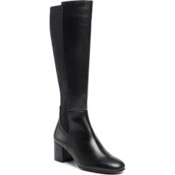 Kozaki HÖGL - 8-104130 Black 0100. Czarne kozaki damskie HÖGL, ze skóry, bez obcasa, na obcasie, bez zapięcia. W wyprzedaży za 669,00 zł.