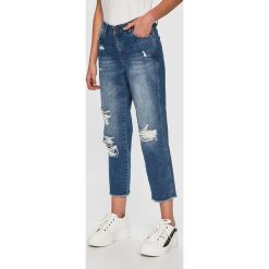 Answear - Jeansy. Niebieskie jeansy damskie ANSWEAR, s. W wyprzedaży za 89,90 zł.