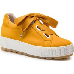 Sneakersy GABOR - 26.535.22 Mango. Żółte półbuty damskie marki Gabor, bez wzorów, ze skóry, bez obcasa, na obcasie, bez zapięcia. Za 529,00 zł.