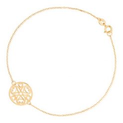Złota Bransoletka - złoto żółte 375. Żółte bransoletki damskie W.KRUK, złote. Za 299,00 zł.