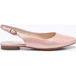 Caprice - Baleriny. Czerwone baleriny damskie marki Caprice, z materiału. W wyprzedaży za 139,90 zł.