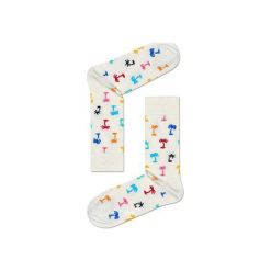Skarpetki Happy Socks PAB01-1000. Różowe skarpetki damskie Happy Socks, z bawełny. Za 24,43 zł.