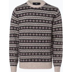 Nils Sundström - Sweter męski, beżowy. Brązowe swetry męskie marki Nils Sundström, s, bez wzorów, z wełny, bez kołnierzyka, bez kaptura. Za 229,95 zł.