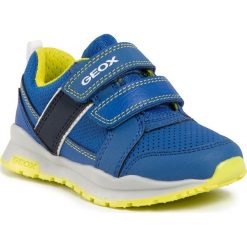 Sneakersy GEOX - J Coridan B. A J025DA 0FEFU C4344 M Royal/Lime. Niebieskie trampki chłopięce Geox, bez wzorów, ze skóry ekologicznej, na rzepy. W wyprzedaży za 159,00 zł.
