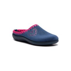 INBLU ECABOO23. Niebieskie kapcie damskie Inblu, z materiału. Za 59,99 zł.