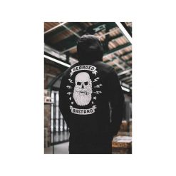 Bluza Bearded Bastard. Czarne bluzy męskie The urban beard, s, bez wzorów, z bawełny, z kapturem, bez rękawów, bez kaptura. Za 225,00 zł.
