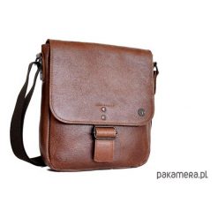 Torba na ramię STONE 3 koniak. Torby męskie skórzane Pakamera. Za 225,00 zł.