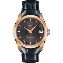 PROMOCJA ZEGAREK TISSOT Couturier Automatic Lady T035.207.36.061.00. Czarne zegarki damskie marki TISSOT, ze stali. W wyprzedaży za 2420,00 zł.