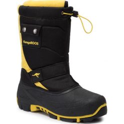 Śniegowce KANGAROOS - Kanga-Bean II 18416 00 5028 Jet Black/Sun Yellow1. Czarne śniegowce chłopięce KangaROOS, bez zapięcia. Za 189,00 zł.