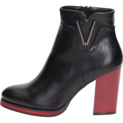 Czarne botki damskie SERGIO LEONE BT537. Czarne botki damskie Sergio Leone, klasyczne, na wysokim obcasie, na obcasie, bez zapięcia. W wyprzedaży za 159,00 zł.