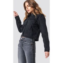 MANGO Kurtka Borg - Black. Czarne bomberki damskie Mango, z denimu. Za 283,95 zł.