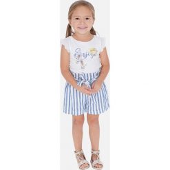Mayoral - Szorty dziecięce 92-134 cm. Niebieskie spodenki dziewczęce Mayoral, bez wzorów, z bawełny, sportowe. Za 101,90 zł.