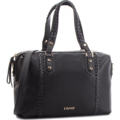 Torebka LIU JO - M Satchel Ceresio N68053 E0033 Nero 22222. Czarne torebki klasyczne damskie Liu Jo, ze skóry ekologicznej. Za 649,00 zł.