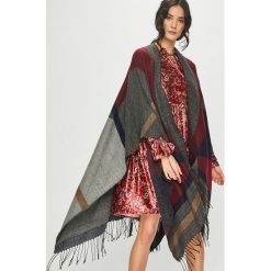 Answear - Poncho. Fioletowe kurtki damskie ANSWEAR, uniwersalny, bez wzorów, z poliesteru. W wyprzedaży za 79,90 zł.
