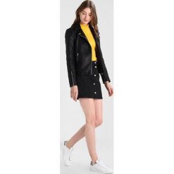 Kurtki damskie: Topshop Tall DAZE BIKER Kurtka ze skóry ekologicznej black