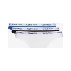 Calvin Klein 3-pack Spodenki Czarny Niebieski Biały. Niebieskie figi damskie Calvin Klein, m, bez wzorów, z elastanu. Za 188,95 zł.
