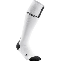 Skarpety Cep Run Compression Socks 3.0 M Szaro-Białe. Szare skarpetki męskie CEP, bez wzorów, ze skóry. Za 189,99 zł.