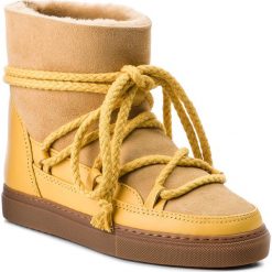 Buty INUIKII - Sneaker Classic 70202-5 Yellow. Żółte kozaki damskie Inuikii, na zimę, ze skóry, bez obcasa, bez zapięcia. W wyprzedaży za 729,00 zł.