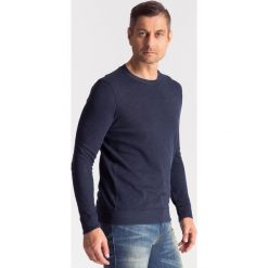 Sweter męski Joop! Jeans. Niebieskie swetry męskie xl, z aplikacjami, z jeansu, z okrągłym kołnierzem. Za 119,70 zł.